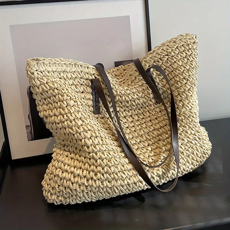 ARIA™ STRAW WOVEN LARGE CAPACITY TOTE BAG